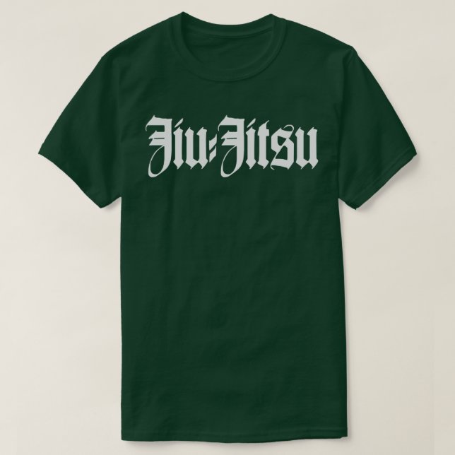 martialkonst jiu jitsu vit t shirt (Design framsida)