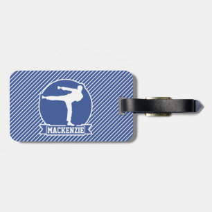 Martialkonst, Karate, Blue & White Rand Bagagebricka