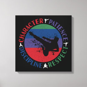 Martialkonst - Karate Core Values Canvastryck