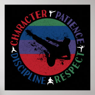 Martialkonst - Karate Core Values Poster