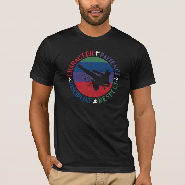 Martialkonst - Karate Core Values T Shirt (Framsida)
