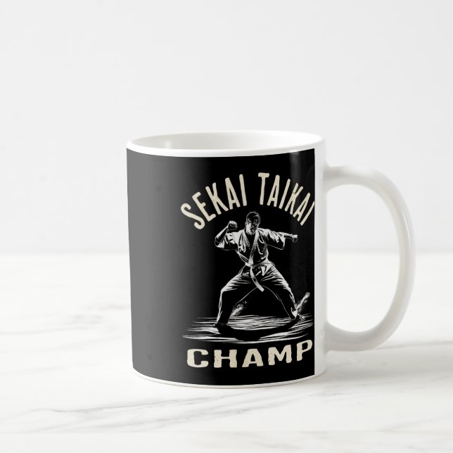 Martialkonst Karate Fläkt - Dynamic Artist Design Kaffemugg (Höger)