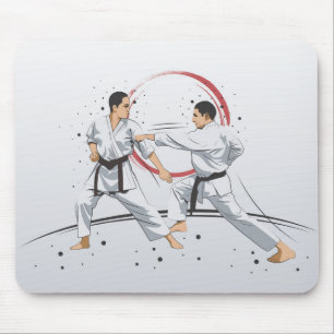 Martialkonst Karate Kambat Fighting eller Sparring Musmatta