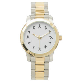 Martialkonst Karate (svart, Grått) Armbandsur