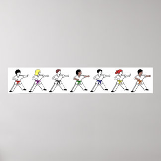 Martialkonst Kids Wall Gräns Poster