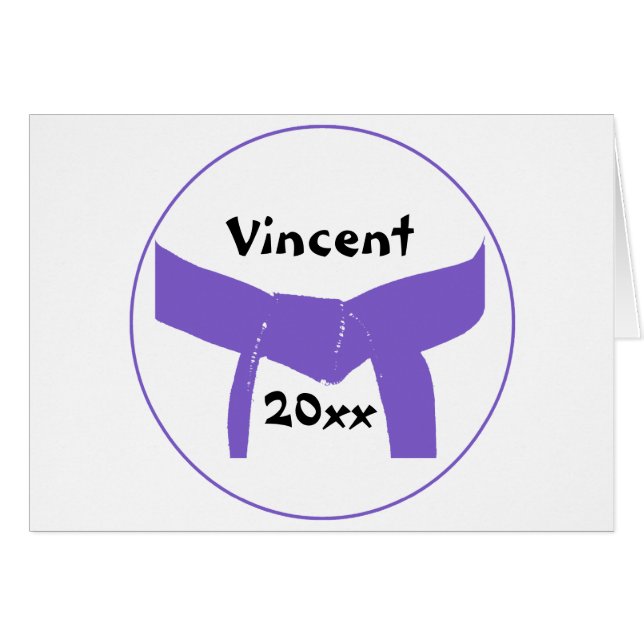 Martialkonst Lila Bälte OBS Kort (Framsidan Horizontal)