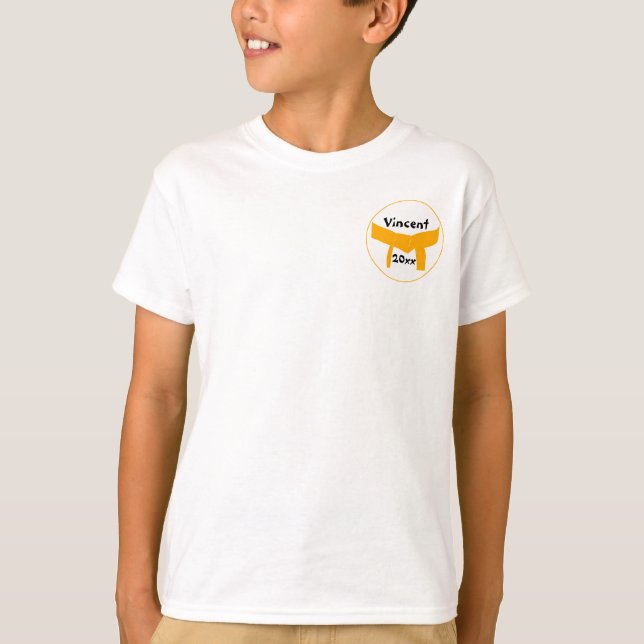 Martialkonst Orangen Bälte Tee (Framsida)