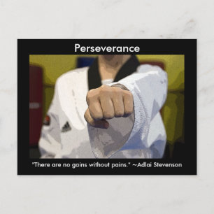 Martialkonst Perseverance Vykort