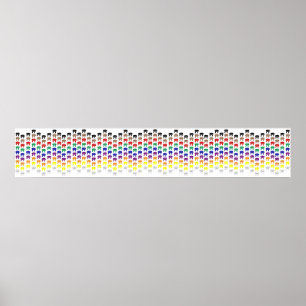 Martialkonst rank Bälte Wall Gräns Poster