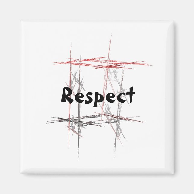 Martialkonst Respect Magnet (Framsidan)