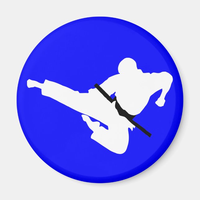 martialkonst silhuette magnet (Framsidan)