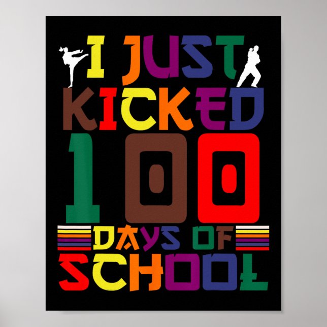 Martialkonst som jag just hade 100 dagar på skolan poster (Framsidan)