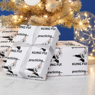 Martialkonsten kung fu Black Bälte Presentpapper