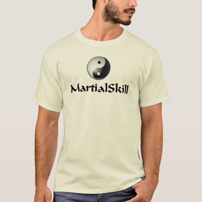 MartialSkill grundläggande manar T-tröja T-shirt (Framsida)