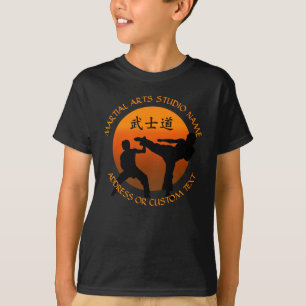 Martialteckningar Karate Taekwondo Kung fu Studio  T Shirt
