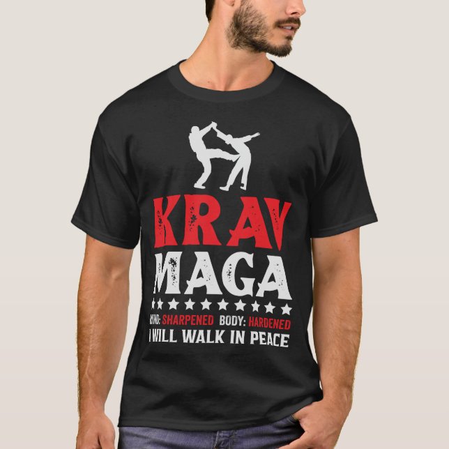 Martialteckningar kräver Maga självförsvar T Shirt (Framsida)