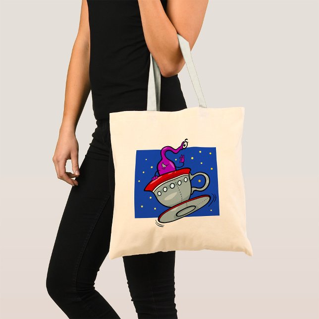 Martian Character Tote Bag Tygkasse (Skapare uppladdad)