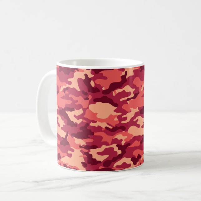 MARTIAN DESERT CAMO/CAMOUFLAGE DAZZLE MÖNSTER KAFFEMUGG (Framsida vänster)