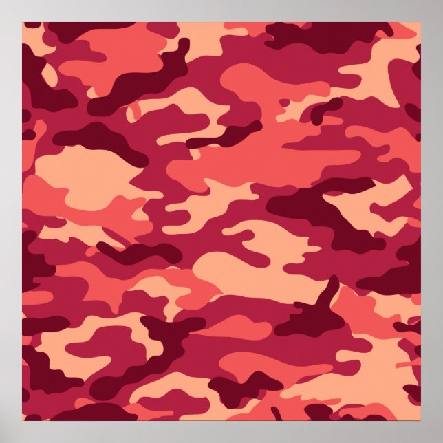 MARTIAN DESERT CAMO/CAMOUFLAGE DAZZLE MÖNSTER POSTER (Framsidan)