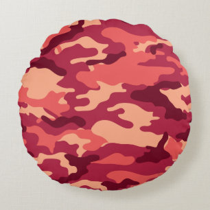 MARTIAN DESERT CAMO/CAMOUFLAGE DAZZLE MÖNSTER RUND KUDDE