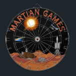 Martian Games Sci-Fi Scene Multi-Target Darttavla<br><div class="desc">Perfektens ritbord för Mars fläkt,  rymden och vetenskapsentusiaster! Har anpassningsbar Mars-konst med supernova,  stjärnor och martiska astronauter. Phobos (ett av måne på Mars) är också det centrala målet. Njut!</div>