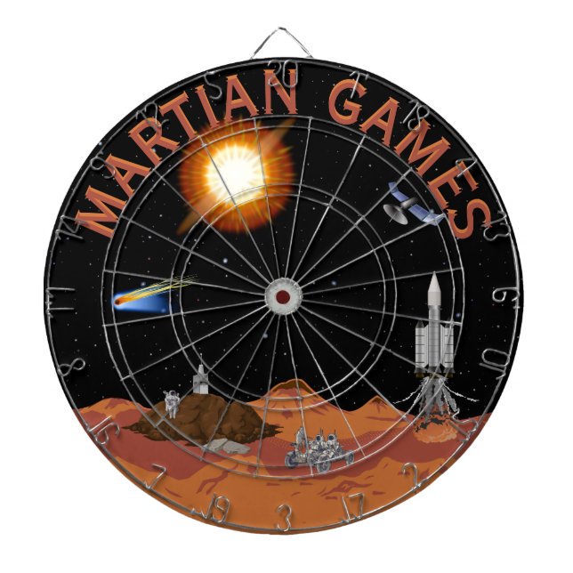 Martian Games Sci-Fi Scene Multi-Target Darttavla (Framsidan)