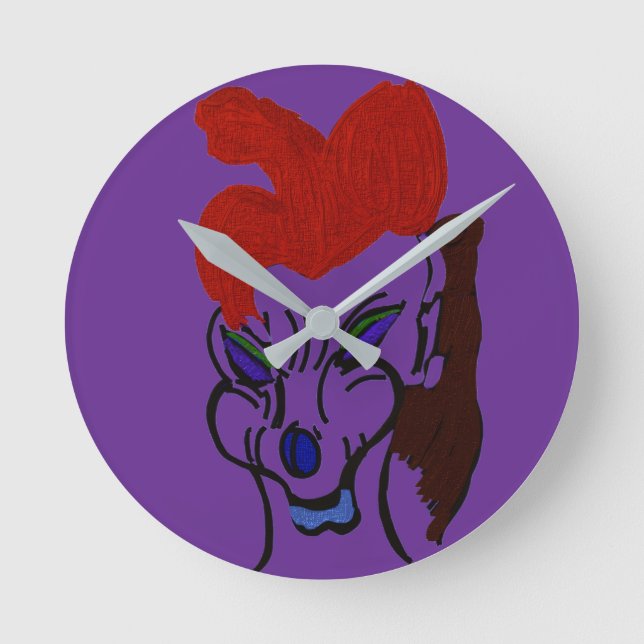 Martian Hound Rund Klocka (Framsida)
