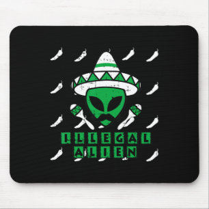 Martian Illegal Alien Mexican Area-51 Roligt Hallo Musmatta