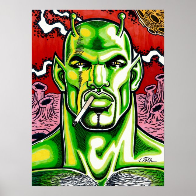 Martian Machismo Poster (Framsidan)