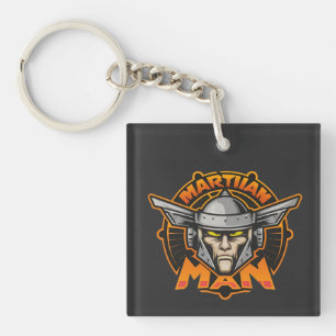 Martian Man Futuristisk Logotyp Konst