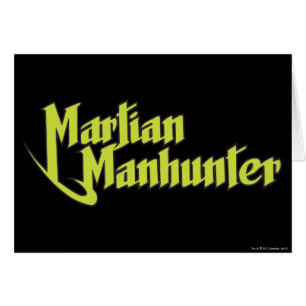 Martian Manhunter Logotyp Hälsningskort