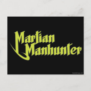 Martian Manhunter Logotyp Vykort