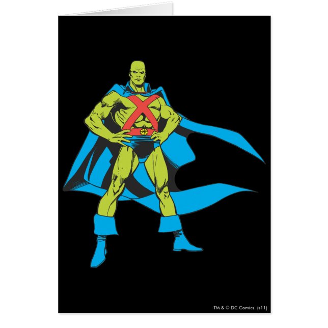 Martian Manhunter Poses Hälsningskort (Framsidan)