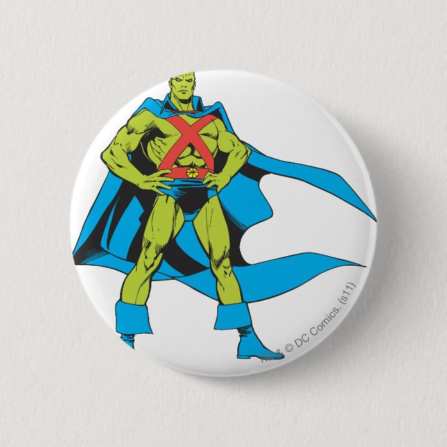 Martian Manhunter Poses Knapp (Framsida)