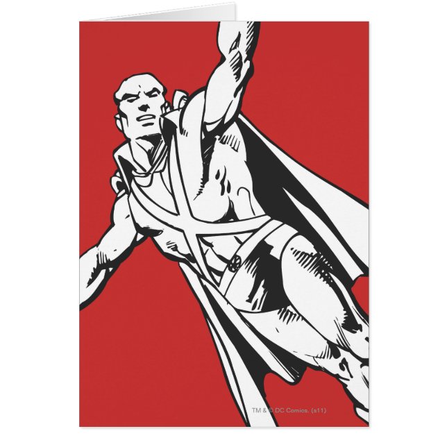 Martian Manhunter Soars 2 Hälsningskort (Framsidan)