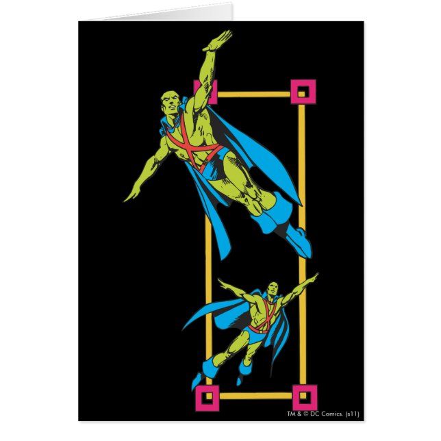 Martian Manhunter Soars Hälsningskort (Framsidan)