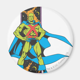 Martian Manhunter & Space BackDrop Magnet