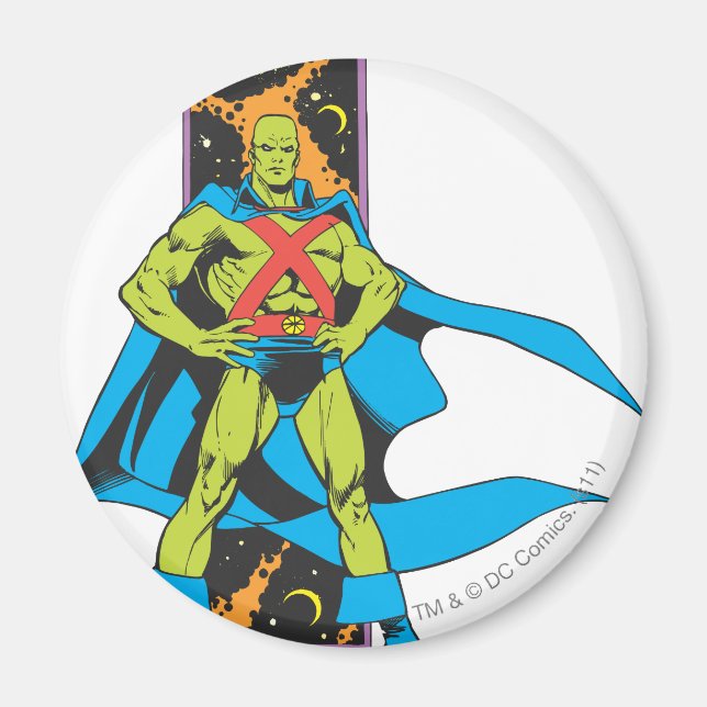 Martian Manhunter & Space BackDrop Magnet (Framsidan)