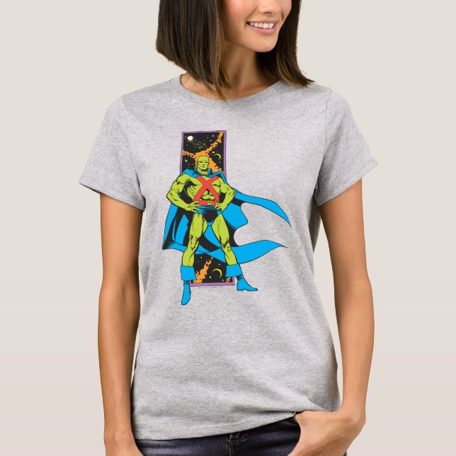 Martian Manhunter & Space BackDrop Tee (Framsida)