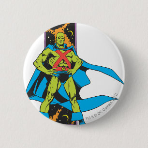 Martian Manhunter & Space-bakgrund Knapp