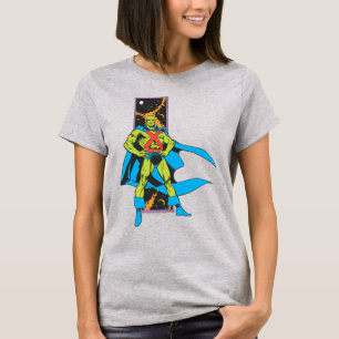 Martian Manhunter & Space-bakgrund Tee