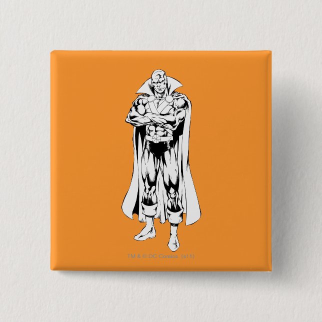 Martian Manhunter Stående kontur Knapp (Framsida)