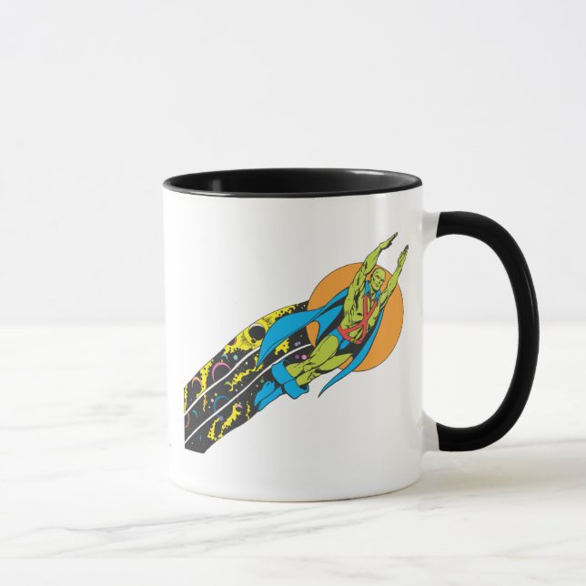 Martian Manhunter tar flyget Mugg (Höger)