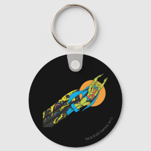 Martian Manhunter tar flyget Nyckelring