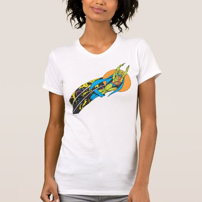 Martian Manhunter tar flyget T-shirt (Framsida)