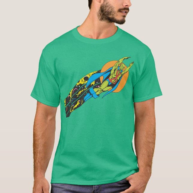 Martian Manhunter tar flyget T Shirt (Framsida)