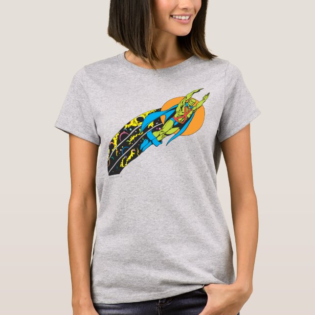 Martian Manhunter tar flyget T Shirt (Framsida)