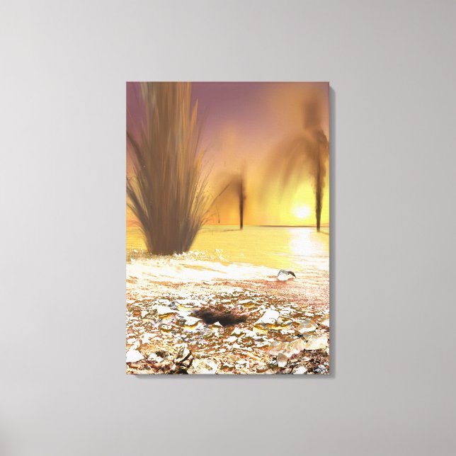 Martian South polar glass cap Canvastryck (Framsida)