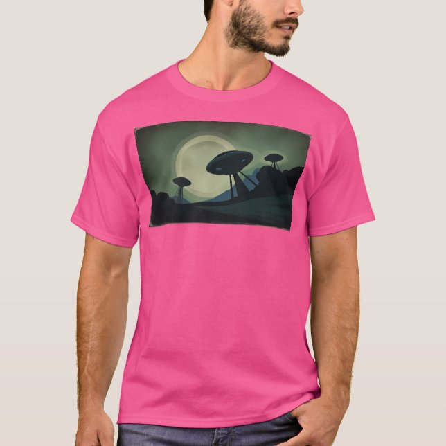Martianer har landat t shirt (Framsida)