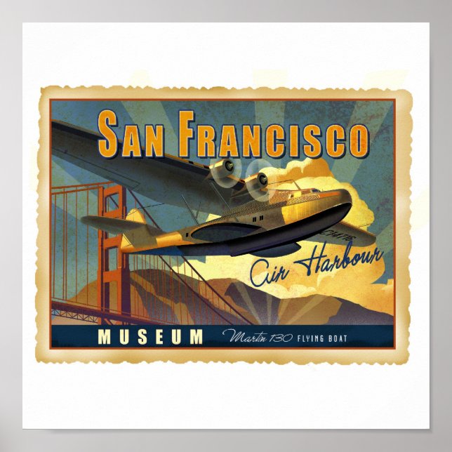 Martin 130 Flygbåt Poster (Framsidan)